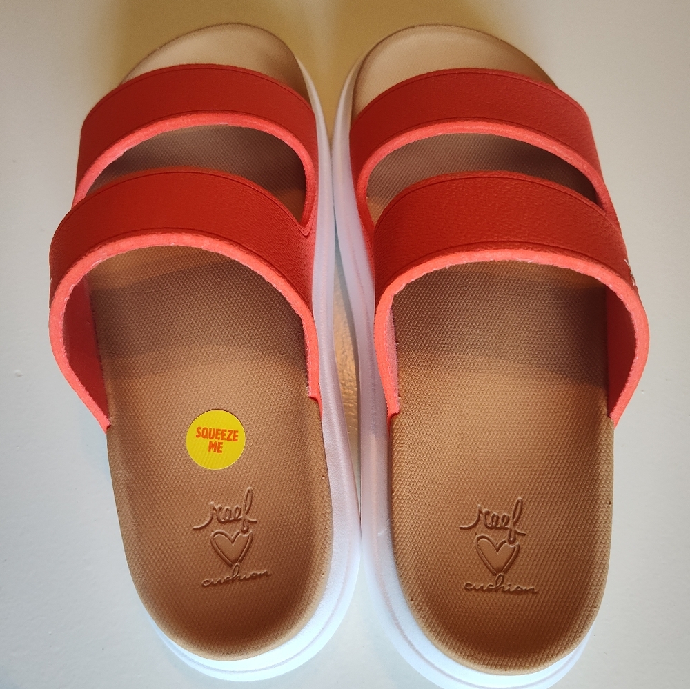 Reef Red and White Women's Sandals